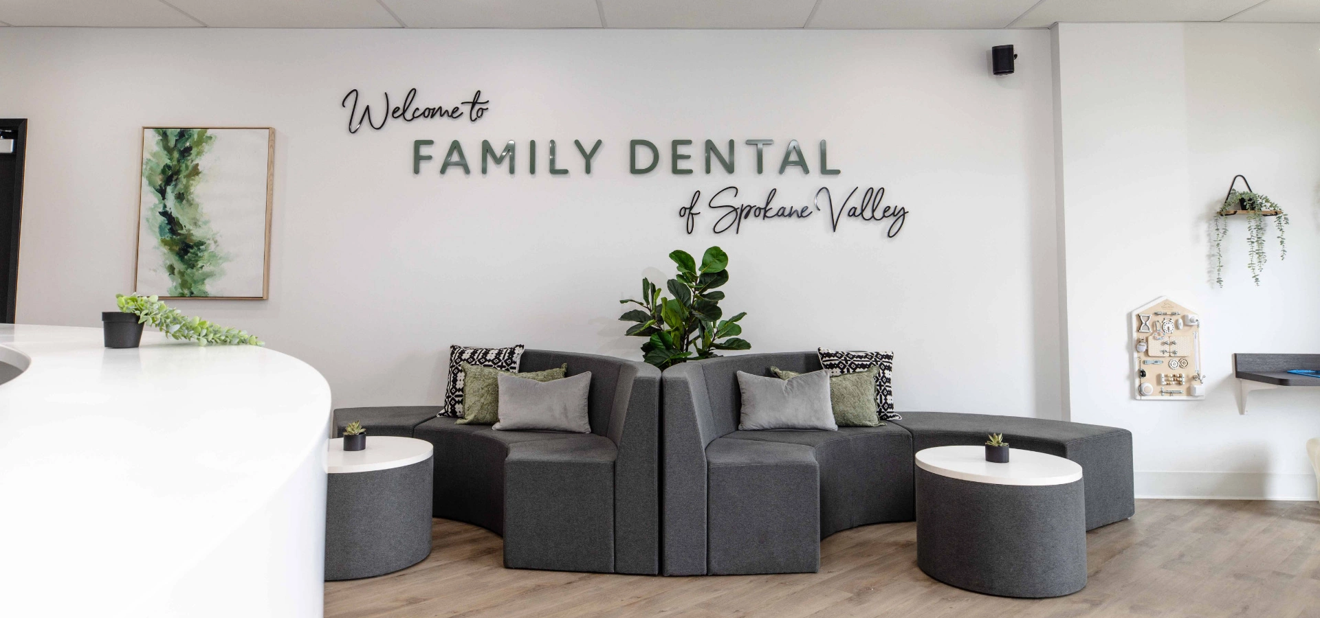 Welcome to Family Dental of Spokane Valley waiting room